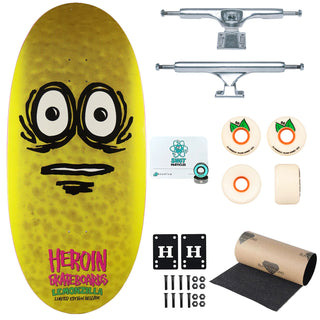 Heroin Premium Skateboard Complete Lemonzilla Slappy Trucks OJ Wheels and Quantum Snot Particles Bearings