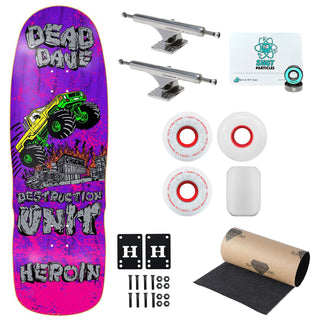 Heroin Premium Skateboard Complete Dead Dave Knock Off Slappy Trucks Ricta Wheels and Quantum Snot Particles Bearings