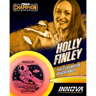 Innova Disc Golf Team Champion Series Holly Finley Halo Champion Roadrunner 9/5/-4/1 Yellow Peach/White 171 grams