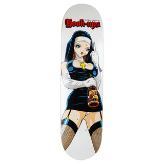 Hook Ups Skateboard Deck Evil Nun 8.25"