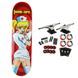 Hook Ups Skateboard Complete Nurse Angel 8.25"