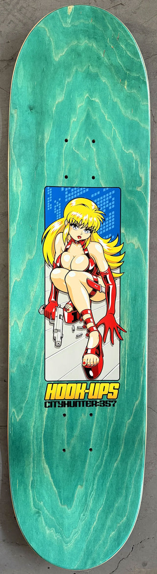 Hook Ups Skateboard Deck Cityhunter 357 8.5"