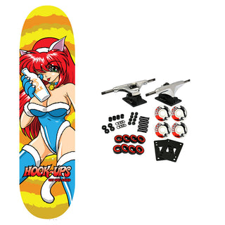 Hook Ups Skateboard Complete OG Catgirl Akiko 8.25"