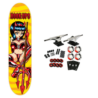 Hook Ups Skateboard Complete Devil Queen 8.25"