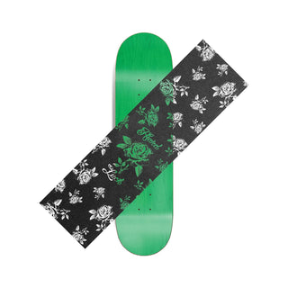 Hard Luck Skateboard Griptape Roses Black/Clear 9" x 33"