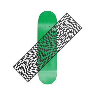Hard Luck Skateboard Griptape Warped Checkers Black/Clear 9" x 33"