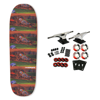 The Heated Wheel Skateboard Complete Cart Jammer 9.25" x 32"