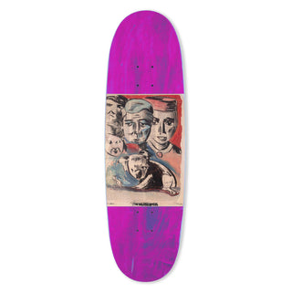 The Heated Wheel Skateboard Deck Queensland 90s Egg Pink 9.25" x 31.75"