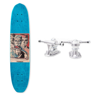 The Heated Wheel Skateboard Deck Queensland Polarizer with Trucks Included