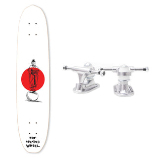 The Heated Wheel Skateboard Deck Kimono Polarizer with Trucks Included