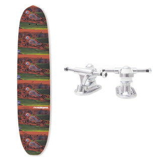The Heated Wheel Skateboard Deck Cart Jammer Polarizer with Trucks Included