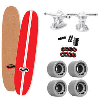The Heated Wheel Skateboard Complete Baja Cork Top Polarizer Retro Cruiser