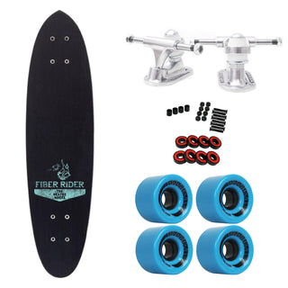 The Heated Wheel Skateboard Complete Fiber Rider Polarizer Retro Cruiser