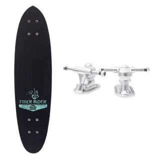 The Heated Wheel Skateboard Deck Fiber Rider Polarizer with Trucks Included