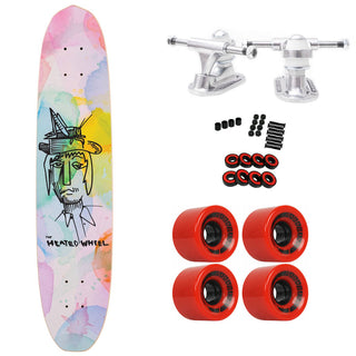 The Heated Wheel Skateboard Complete Polarizer Grasshopper Guy Retro Cruiser