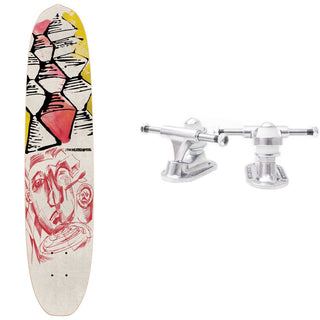 The Heated Wheel Skateboard Deck Polarizer Sorry Burt with Trucks Included