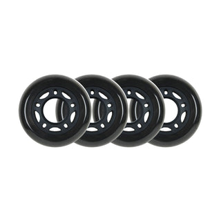 Player's Choice Roller Hockey Wheels - 5-Spoke Hub 60mm 82A Black (4-Pack)