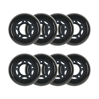 Player's Choice Roller Hockey Wheels - 5-Spoke Hub 60mm 82A Black (8-Pack)