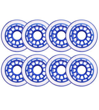 Player's Choice Roller Hockey Wheels - 12-Spoke Hub 76mm 78A Blue (8-Pack)