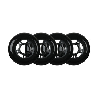Player's Choice Outdoor Inline Skate Wheels - 80mm 89A Black (4-Pack)