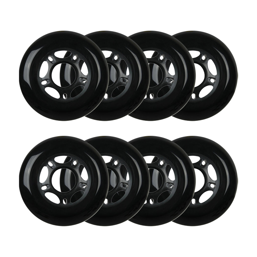 Player's Choice Roller Hockey Wheels - 5-Spoke Hub 80mm 82A Black (8-P ...