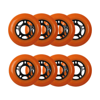 Player's Choice Outdoor Inline Skate Wheels - 76/80 HiLo 89A Orange (8-Pack)