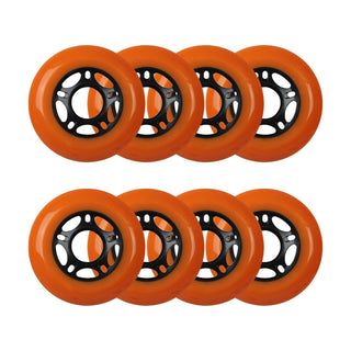 Player's Choice Outdoor Inline Skate Wheels - 76mm 89A Orange (8-Pack)