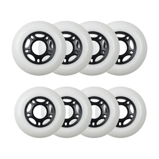 Player's Choice Roller Hockey Wheels - 5-Spoke Hub 76/80 HiLo 82A Black (8-Pack)