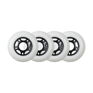 Player's Choice Outdoor Inline Skate Wheels - 80mm 89A White (4-Pack)