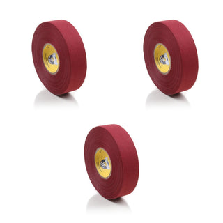 Howies Hockey Stick Tape Premium Colored Maroon 1" x 25yd (75') 3-Pack