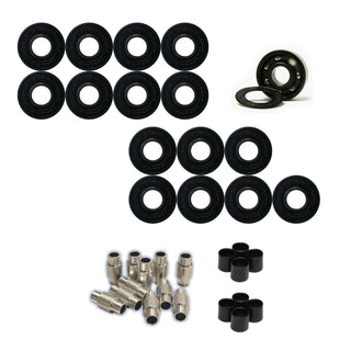 Rink Rat Roller Hockey Wheels Rinkster Dangl Teal/Blue with Hybrid Ceramic Bearings