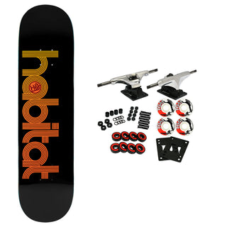 Habitat Skateboard Complete Horizon Lines Black 8.0" x 31.75"