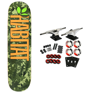 Habitat Skateboard Complete Oak Gamma Twin Green 8.25" x 32.25"