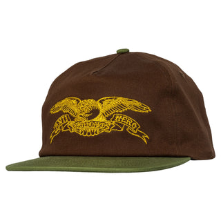 Anti Hero Skateboards Hat Basic Eagle Brown/Olive/Gold Snapback