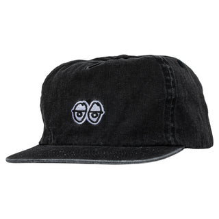 Krooked Skateboards Hat Eyes Washed Black Snapback