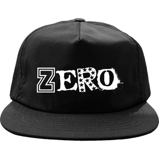 Zero Skateboards Hat Ransom Snapback Black