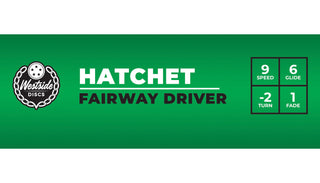 Westside Disc Golf VIP Hatchet Fairway Driver 9/6/-2/1 Blue/Lavender 171 grams