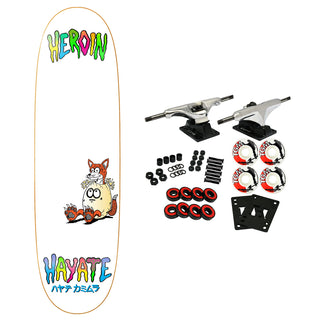 Heroin Skateboard Complete Hayate Fox Egg White 8.75" x 31.4"