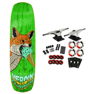 Heroin Skateboard Complete Hayate Fox Shovel Assorted 8.88" x 31.4"