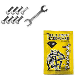 Diamond Supply Hella Tight Hardware and Wrench Combo Black 1.25" Phillips