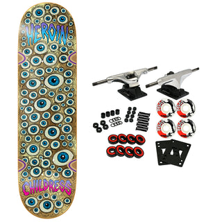 Heroin Skateboard Complete Chet Childress Eyes 8.75" x 32"