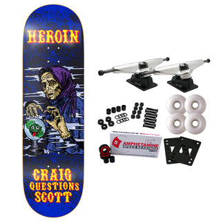 Heroin Skateboard Complete Craig Questions KO2 Fortune Teller 9.25" x 32.5"