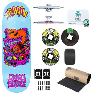 Heroin Premium Skateboard Complete Craig Scrap Metal Slappy/Slime Balls/Quantum