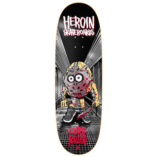 Heroin Skateboard Deck Curb Killer X Symmetrical 10" x 32.6"