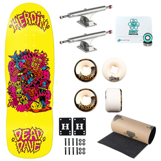 Heroin Premium Skateboard Complete Dead Dave Trainlines Ace/OJ/Quantum