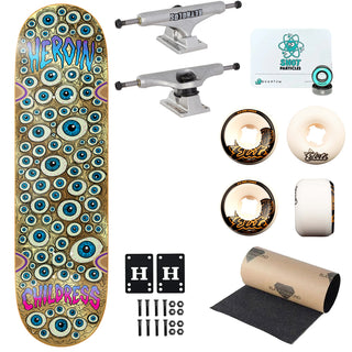 Heroin Premium Skateboard Complete Chet Childress Eyes Ft. Krux/OJ/Quantum