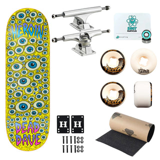 Heroin Premium Skateboard Complete Dead Dave Eyes Ft. Ace/OJ/Quantum