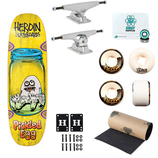 Heroin Premium Skateboard Complete Pickled Egg (Assorted) Ft. Krux/OJ/Quantum
