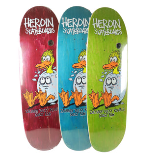 Heroin Skateboard Deck Ducky Guest Egg (Assorted) Assorted 9.125" x 32"