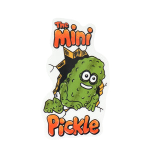 Heroin Skateboard Sticker The Mini Pickle Green 3.25" x 5.5"